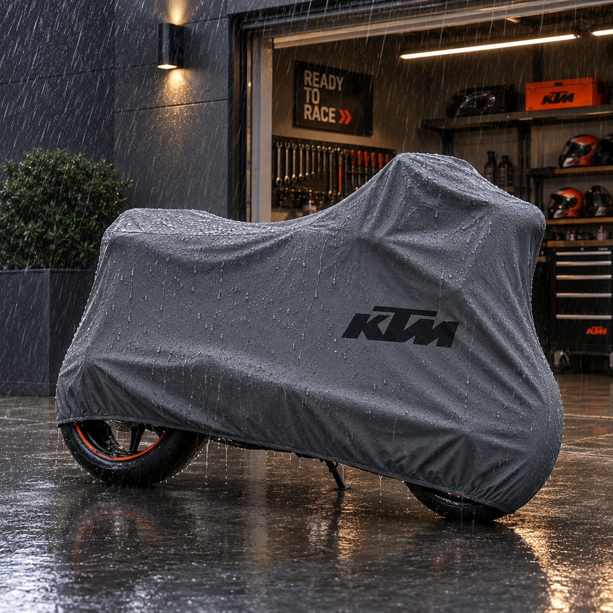 KTM Motorcycle Protective Outdoor Cover – Rain, Sun & Dust Resistant