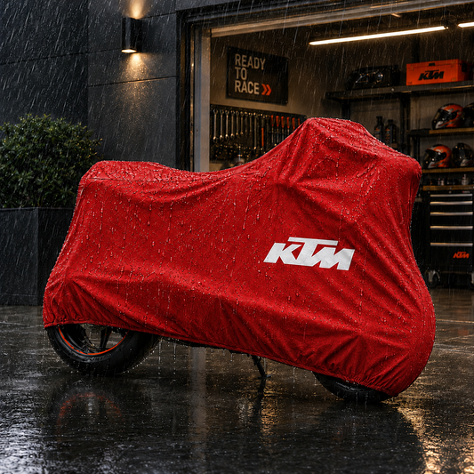KTM Motorcycle Protective Outdoor Cover – Rain, Sun & Dust Resistant