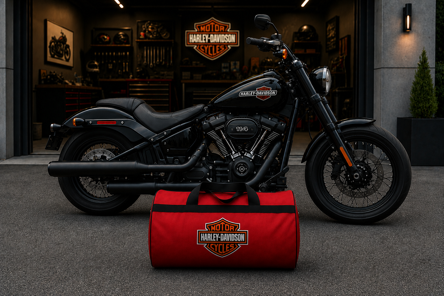 Harley Davidson Motorcycle Duffel Bag – Premium Travel & Gear Bag for Riders
