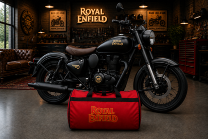 Royal Enfield Motorcycle Duffel Bag – Premium Travel & Gear Bag for Riders