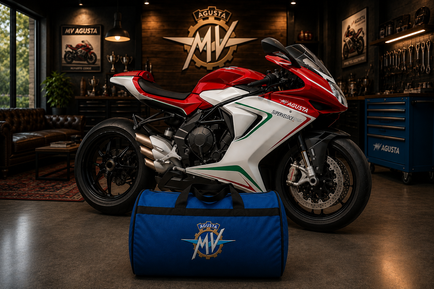 Mv Agusta Motorcycle Duffel Bag – Premium Travel & Gear Bag for Riders