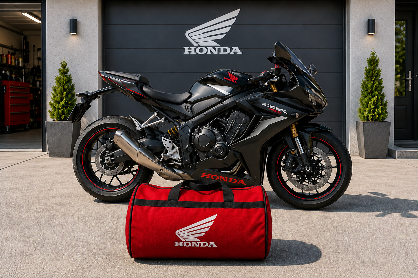 Honda Motorcycle Duffel Bag – Premium Travel & Gear Bag for Riders