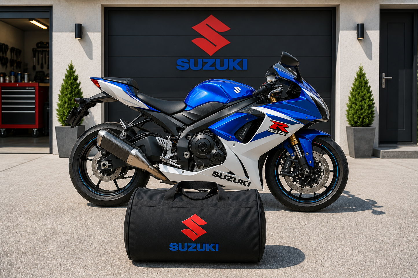 Suzuki Motorcycle Duffel Bag – Premium Travel & Gear Bag for Riders