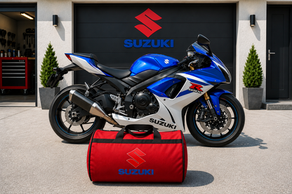 Suzuki Motorcycle Duffel Bag – Premium Travel & Gear Bag for Riders