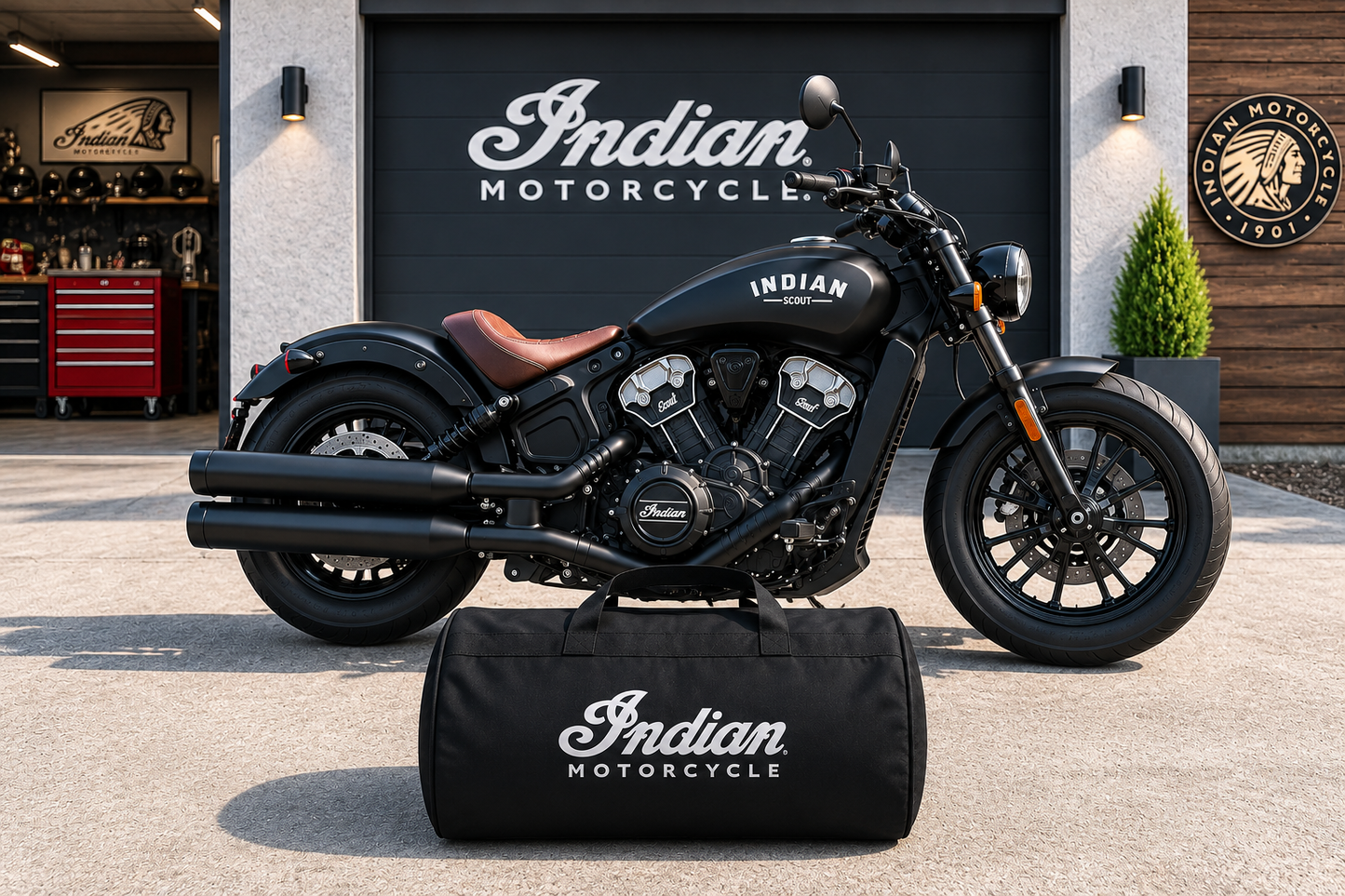Indian Motorcycles Motorcycle Duffel Bag – Premium Travel & Gear Bag for Riders
