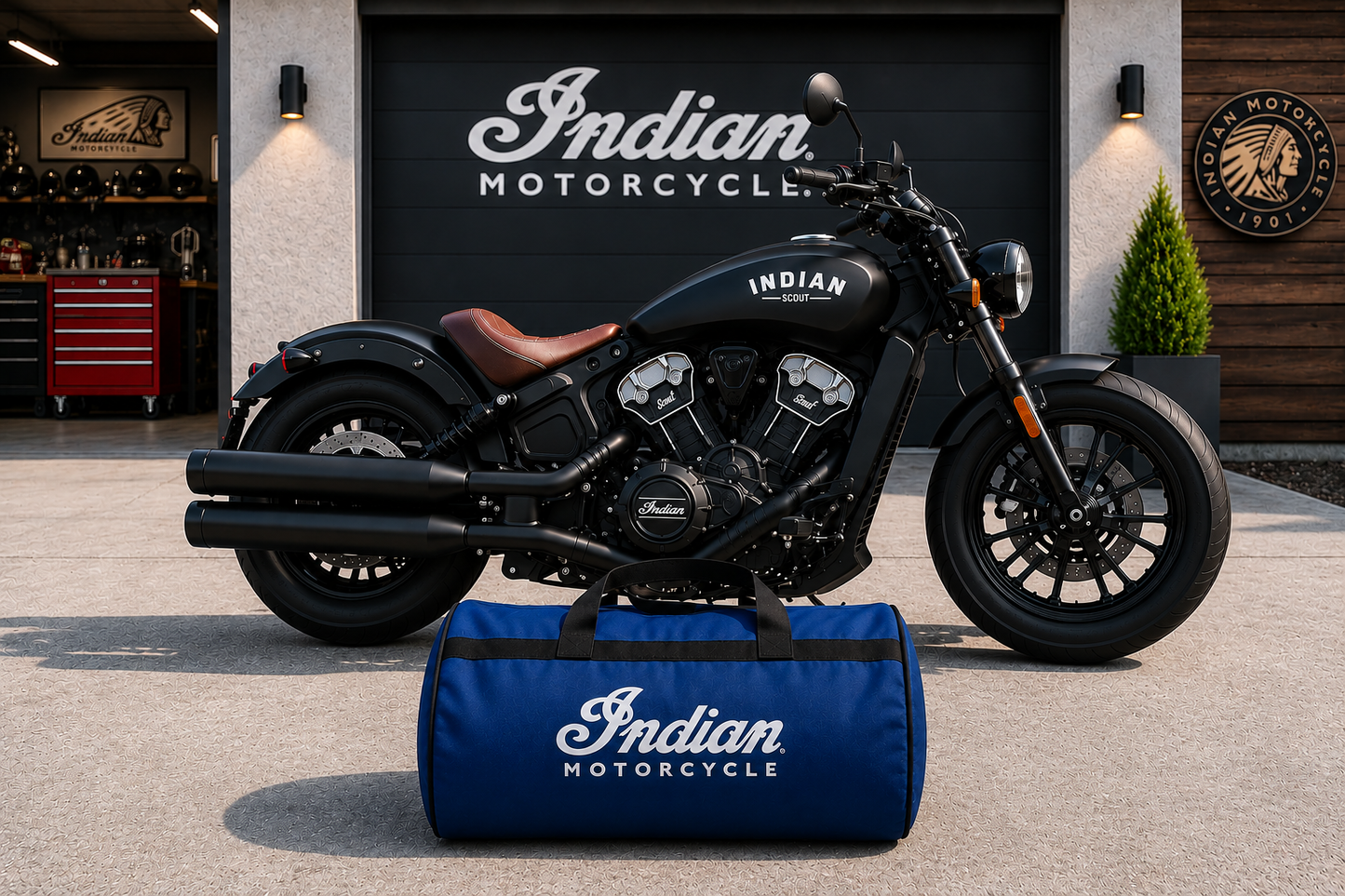Indian Motorcycles Motorcycle Duffel Bag – Premium Travel & Gear Bag for Riders