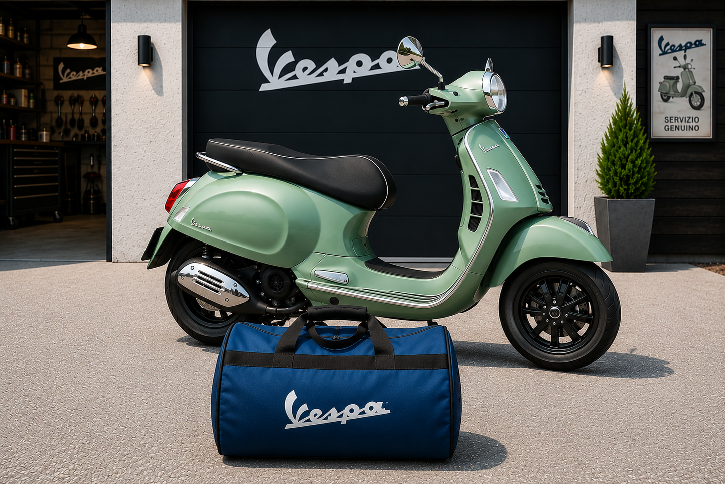 Vespa Motorcycle Duffel Bag – Premium Travel & Gear Bag for Riders
