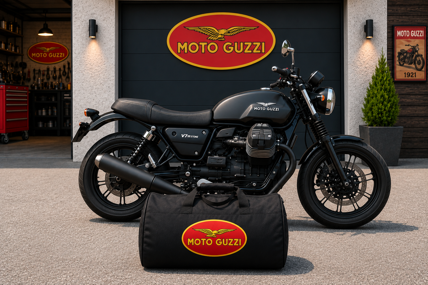 Moto Guzzi Motorcycle Duffel Bag – Premium Travel & Gear Bag for Riders