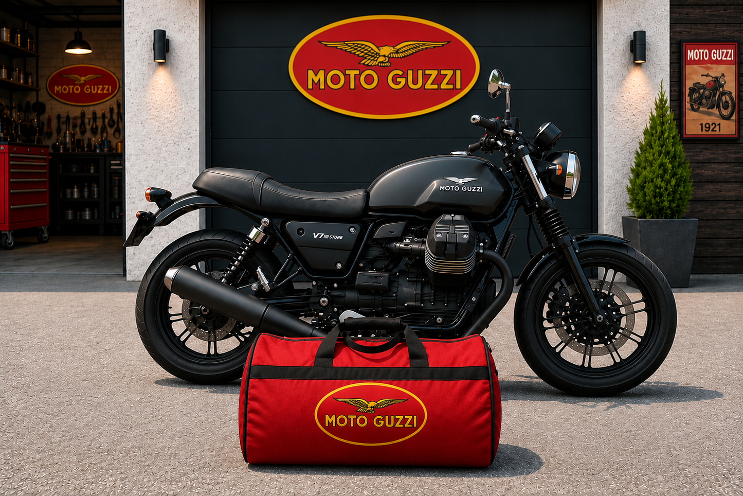 Moto Guzzi Motorcycle Duffel Bag – Premium Travel & Gear Bag for Riders