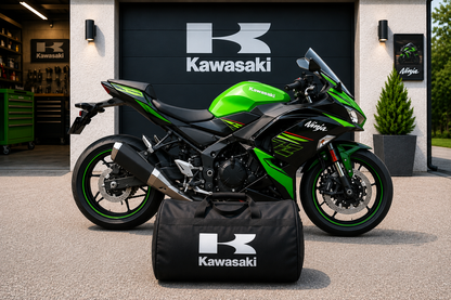 Kawasaki Motorcycle Duffel Bag – Premium Travel & Gear Bag for Riders