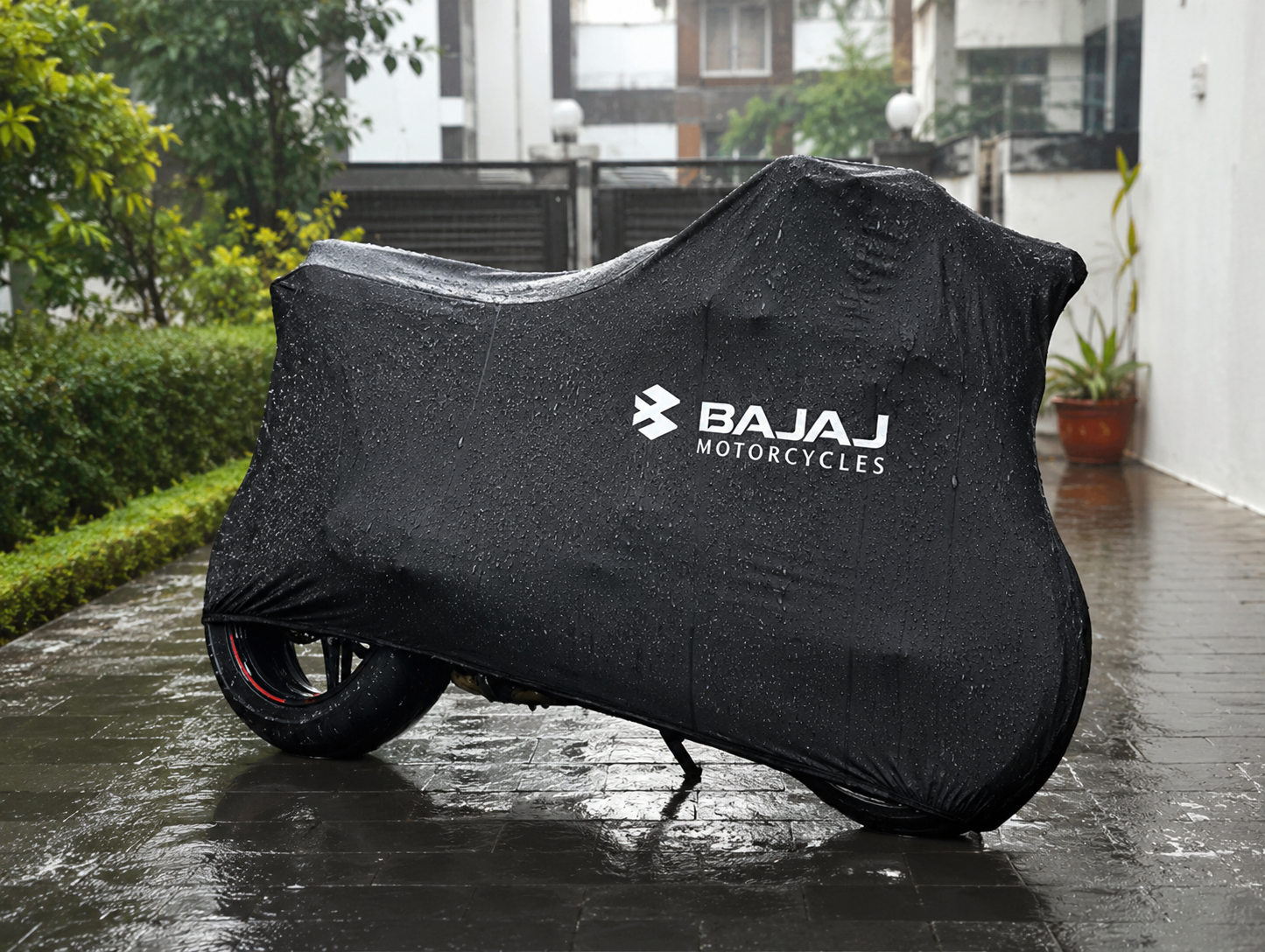 Bajaj Motorcycle Protective Outdoor Cover – Rain, Sun & Dust Resistant