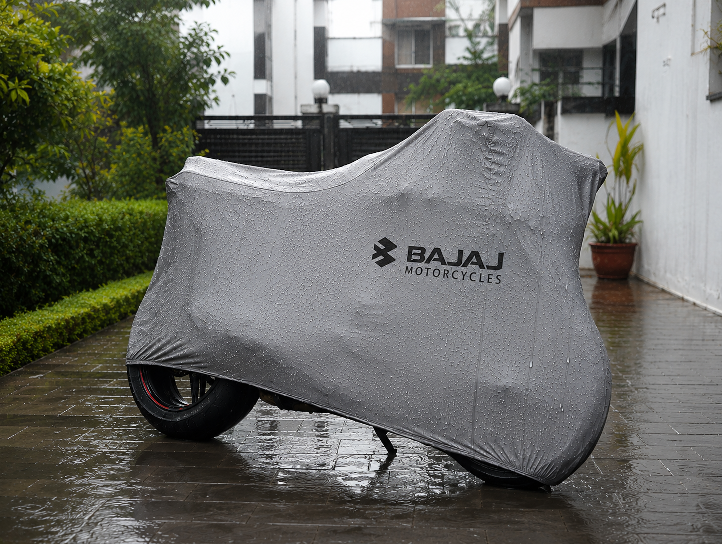 Bajaj Motorcycle Protective Outdoor Cover – Rain, Sun & Dust Resistant