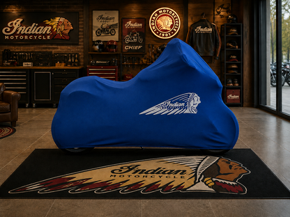 INDIAN Motorcycle Rug & Cover BUNDLE – Choose Indoor or Outdoor Cover