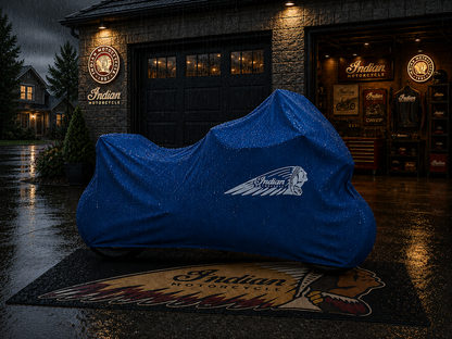 INDIAN Motorcycle Rug & Cover BUNDLE – Choose Indoor or Outdoor Cover