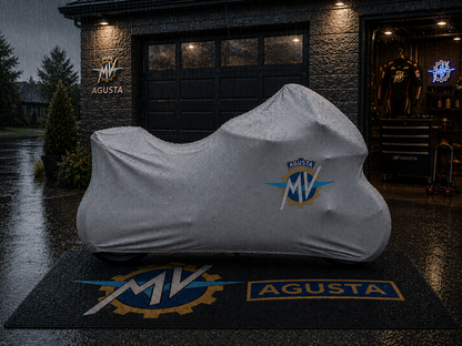 MV AGUSTA Motorcycle Rug & Cover BUNDLE – Choose Indoor or Outdoor Cover