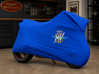 MV Agusta Premium Indoor Motorcycle Cover – Soft Breathable Stretch Fabric Garage Dust Protection