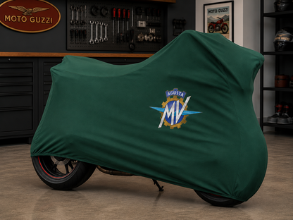 MV Agusta Premium Indoor Motorcycle Cover – Soft Breathable Stretch Fabric Garage Dust Protection