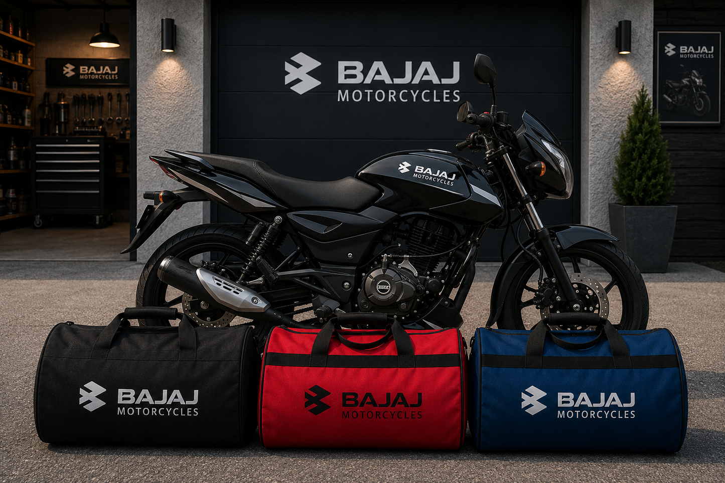 Bajaj Motorcycle Duffel Bag – Premium Travel & Gear Bag for Riders