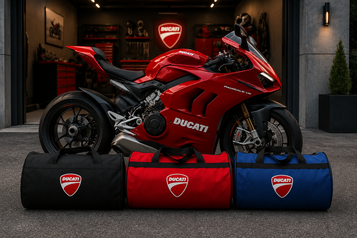 Ducati Motorcycle Duffel Bag – Premium Travel & Gear Bag for Riders