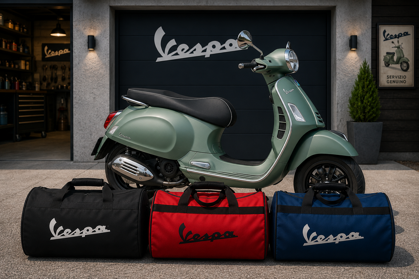 Vespa Motorcycle Duffel Bag – Premium Travel & Gear Bag for Riders
