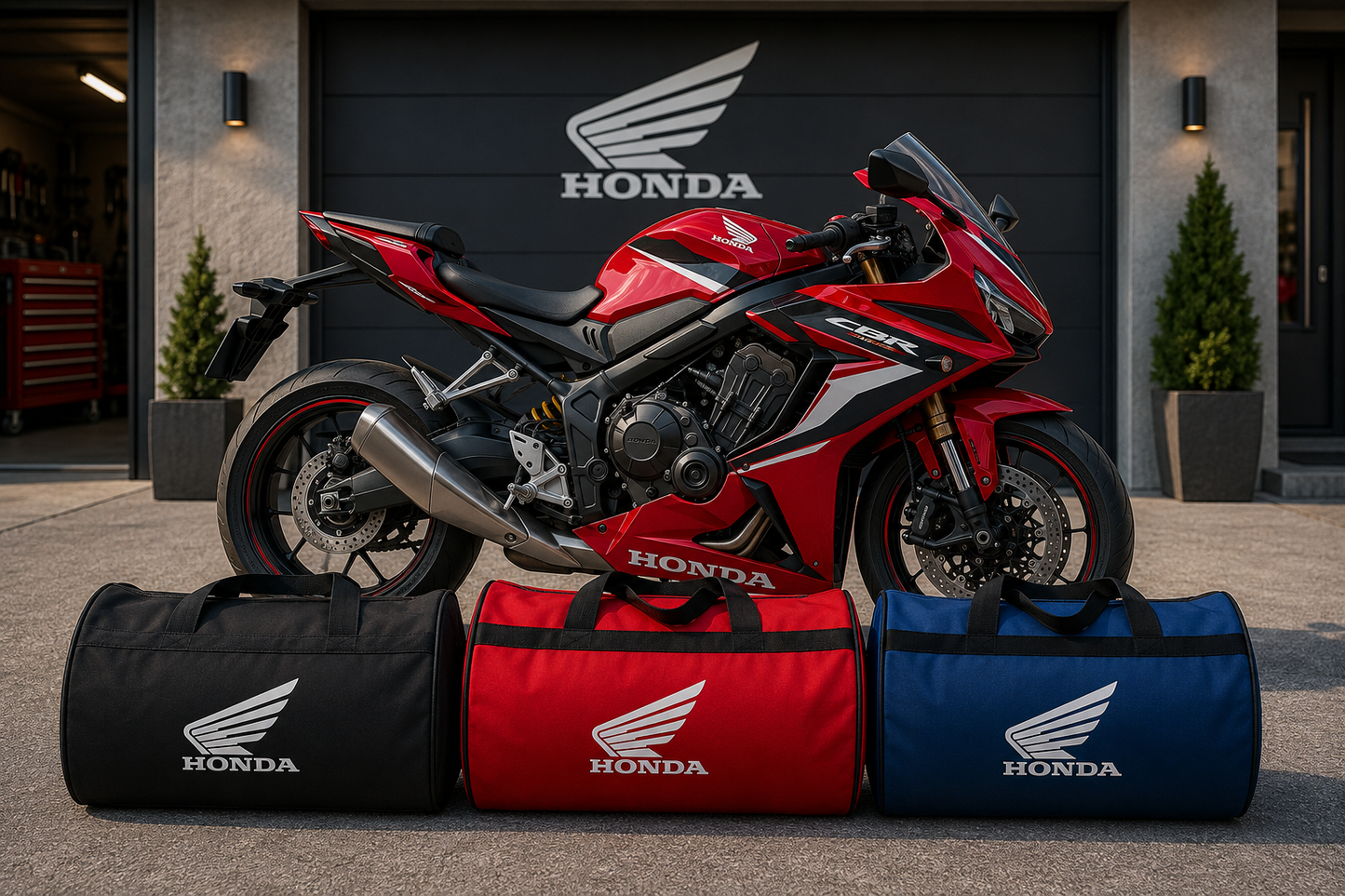 Honda Motorcycle Duffel Bag – Premium Travel & Gear Bag for Riders